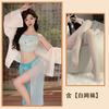 Sex Underwear Sexy Perspective Belly Pocket Smock Sexy Suit Seductive Polyester Hanfu Women