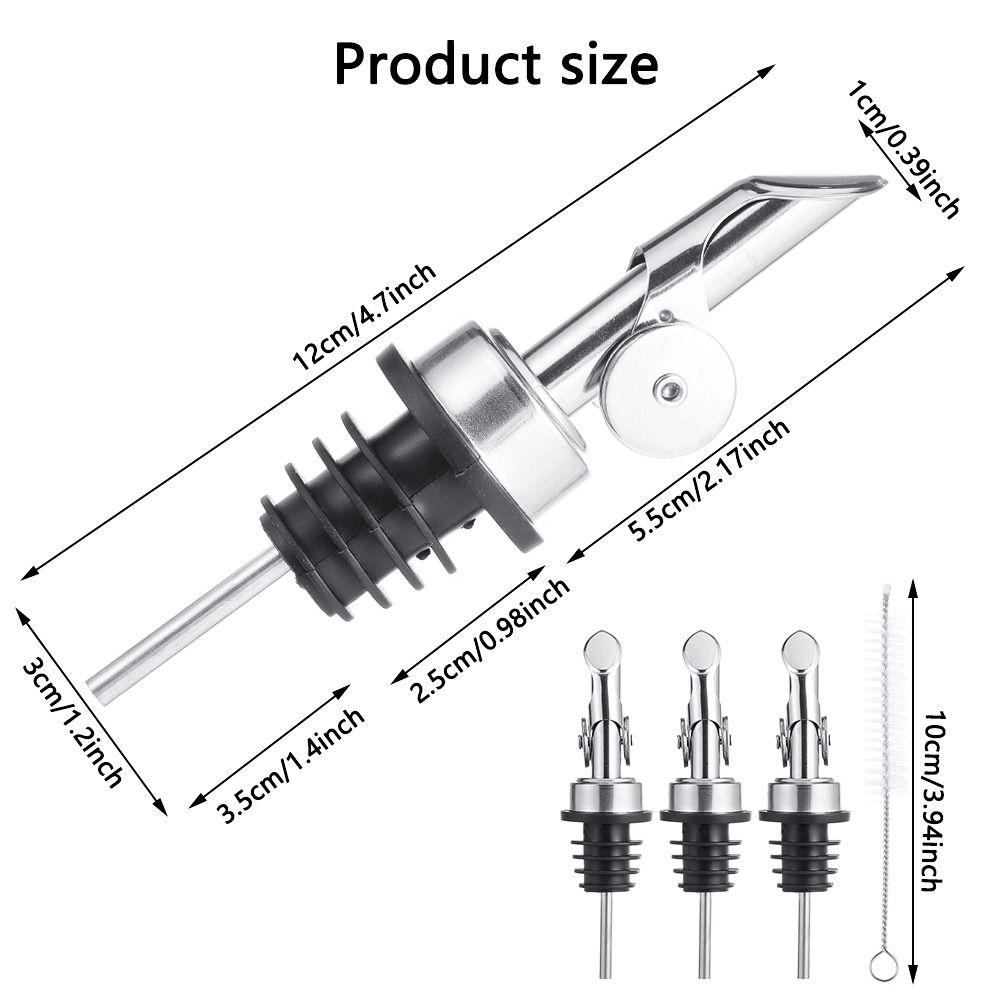 Stainless Steel Weighted Stainless Steel Pourers Weighted Liquor Bottle Pourers  Bartender Tool