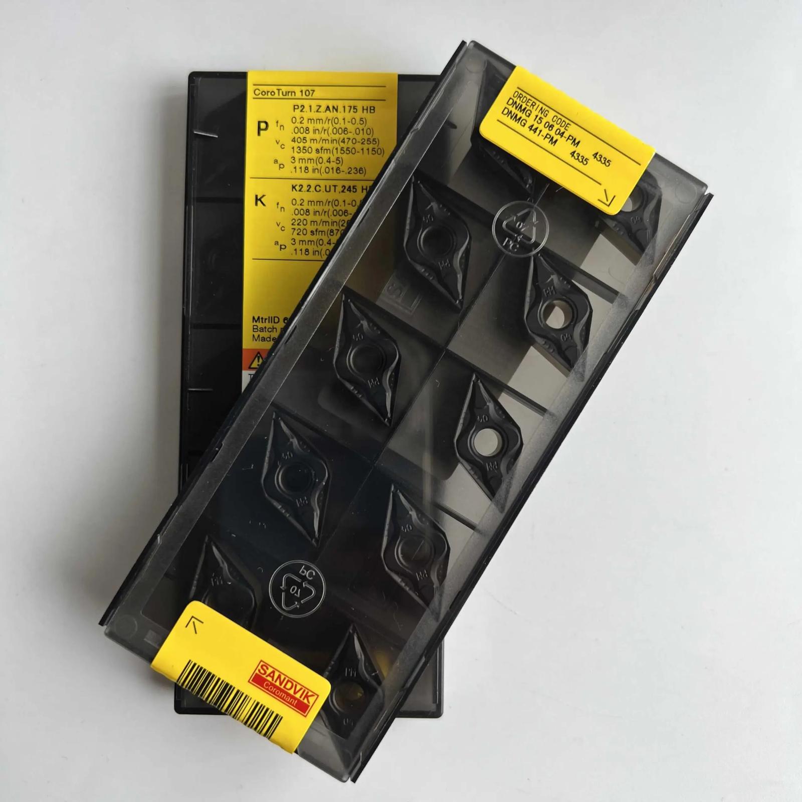 

Original Sandvik / DNMG150604-PM 4335 / CNC lathe carbide blade 10 Pcs