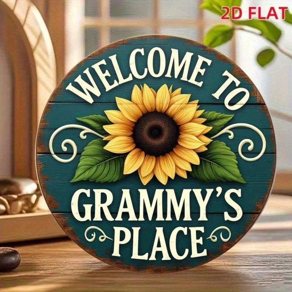 Vintage Metal Tin Sign 8x8 Inch Retro Wall Decor Rustic Farmhouse Plaque
