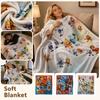 Anime Inspired Throw Blanket Soft Cozy Flannel for Bedroom Couch Living Room Decorative