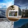 LCD Display   Kit, Indoor Outdoor Wifi Temperature Humidity Weather Forecast, 12-24H Forecast with APP, for Home and   Use