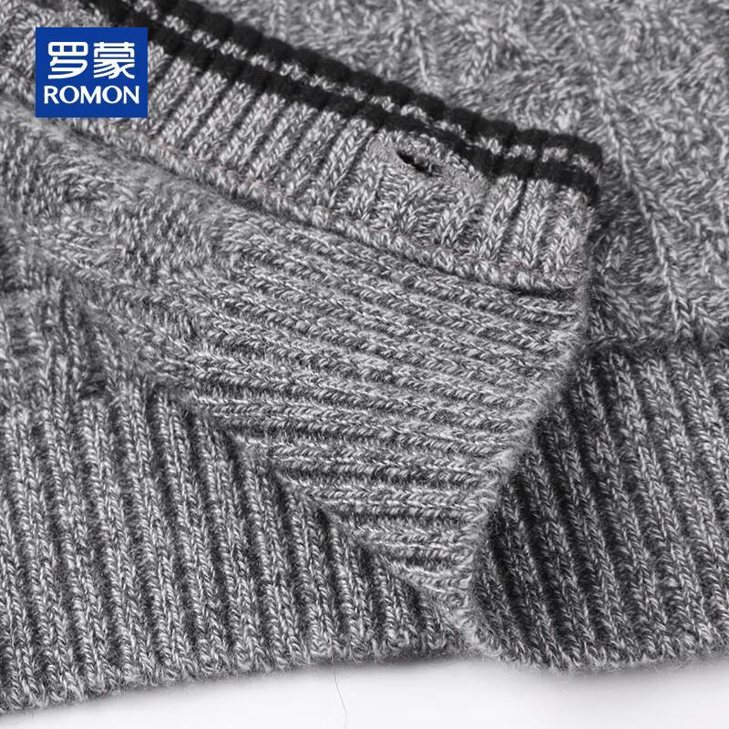 ROMON Men's 100% Pure Cashmere V-Neck Cardigan