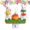 Kaninchen Nachtlicht Umgebungslicht Wandleuchte LED Lichter Dekorative Lichter Nachttischlampen Kaninchen Lagerfeuer Osterlichter Feiertagsnacht