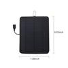 5.3W 6V Solar Panel Monocrystalline Silicon Solar Cell with USB Poat DIY Waterproof Camping