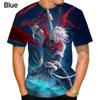 Pánské nové letní oblečení Pouliční oblečení Anime Tričko Naruto pánská košile Krátký rukáv Dres s 3D potiskem