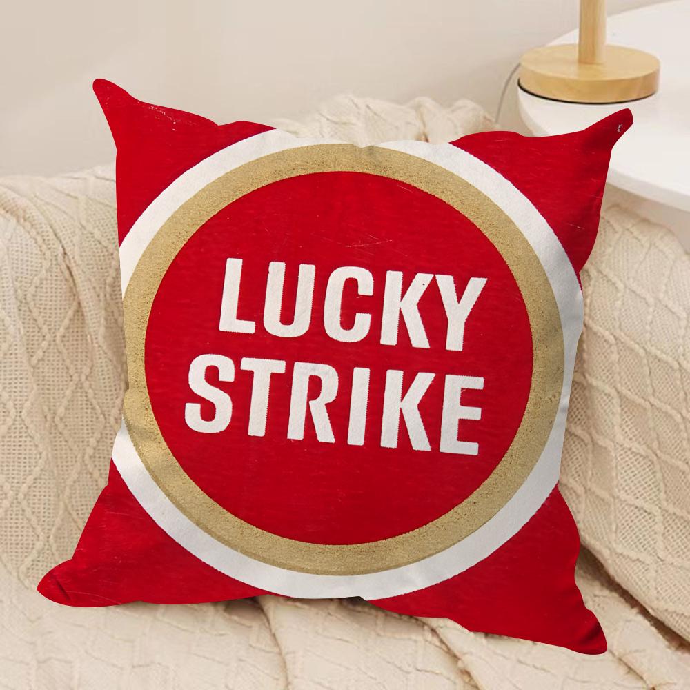 

Luxury LLucky CCigarettes Cushion Cover Short plush Doublesided Print Square Throw Pillow Covers Sofa Home Cushion Decor 30x30cm