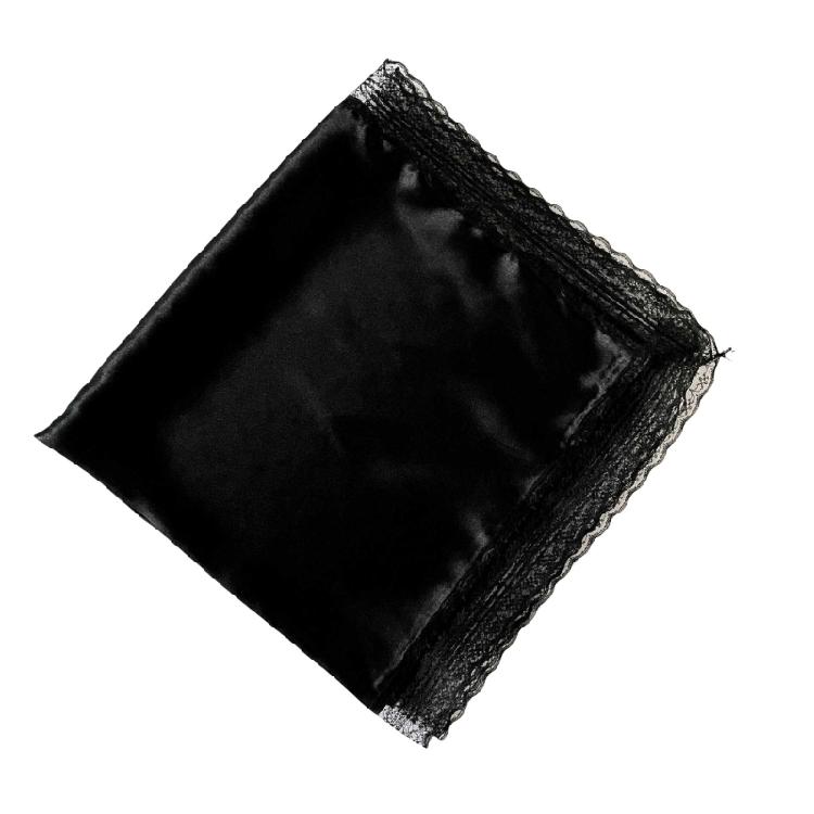 

Satins Scarf Portable Foldable Designs Ideal for Office Parties Outdoor Activity чорний