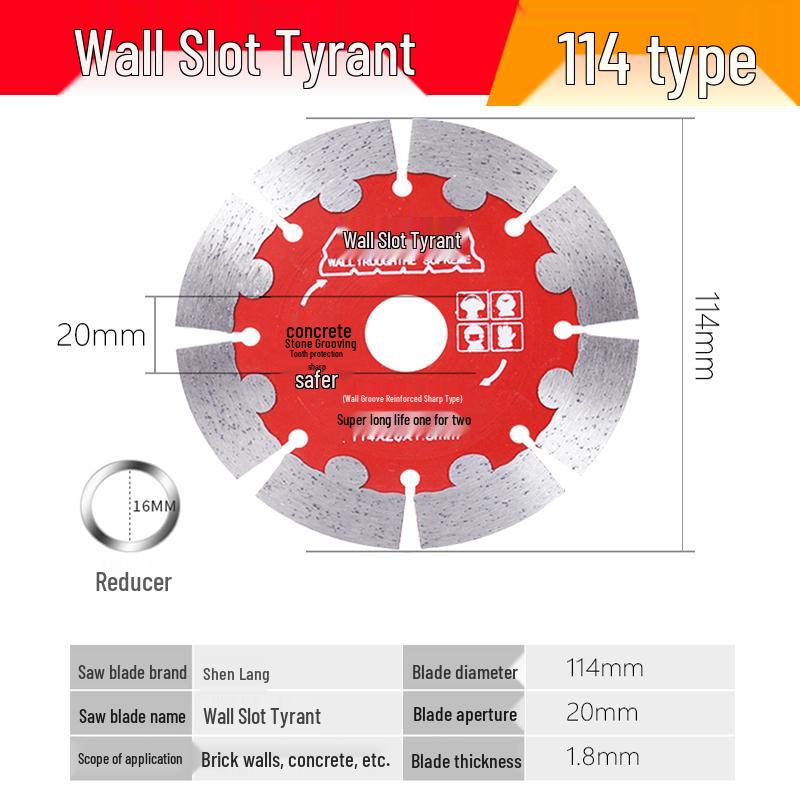 

Grooving Cutting Blade Stone/Cement Dry Saw Blade for Walls 133/156/190/125/168