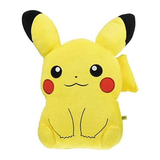 Pokemon Plush Goods Series Mochi Fuwa Cushion Pikachu, 30cm Height, Soft and Squishy Feel, Stretchy Fabric, Marshmallow Polyester