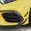 For Mercedes-Benz A-Class W177 A45 AMG 2019-2021 Front Bumper Lip Spoiler Kit Plastic ABS Protective Trim Cover Car Accessories