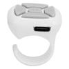 Remote Control Ring Cell Phone Bluetooth Remote Control Camera Shutter Selfie Button for Scrolling Video Clicking Like White
