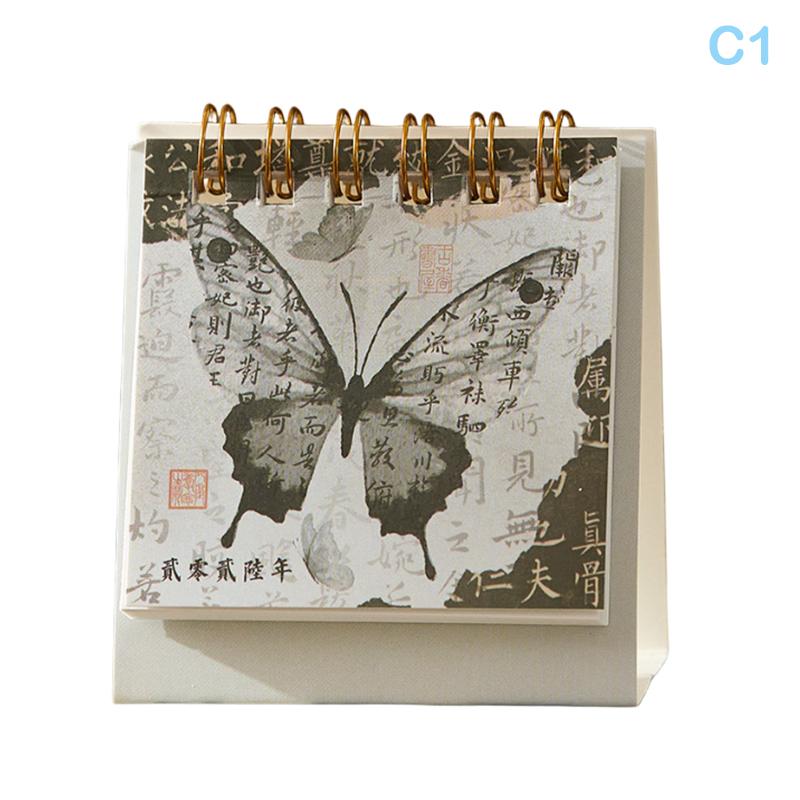2026 Horse Year Mini Desk Calendar Cartoon Portable Coil Monthly Calendar Planner Office And Home Decor New Year'S Present