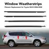 4PCS Window Weatherstrips 75740 42020 Front Rear Left Right Car Window Moulding Trim Replacement for Toyota RAV4
