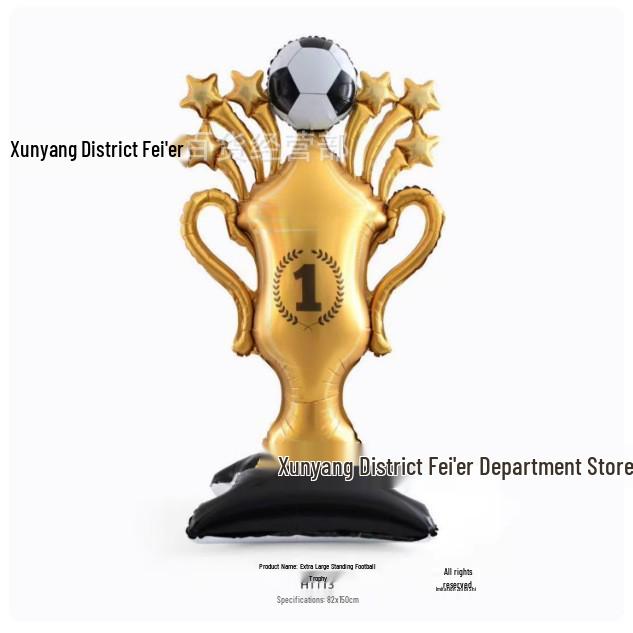 Velký stojící fóliový balónek Mistrovství světa pro party dekoraci
