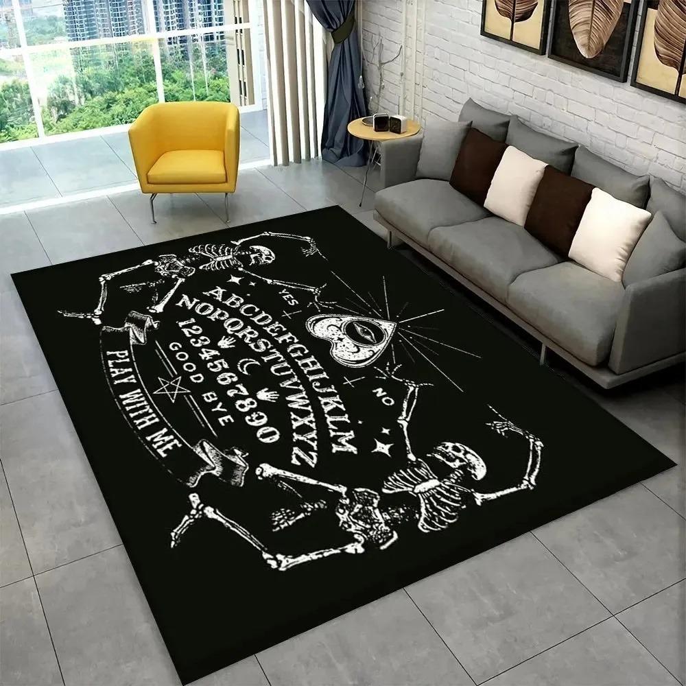 Ouija Tarot Witchcraft Gothic Mystical Carpet Living Room Bedroom Sofa Doormat Rug Non-slip Large Area Floor Mat Home Decoration