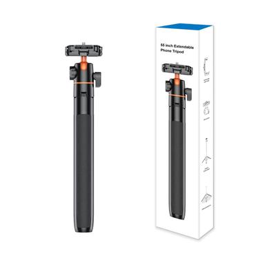 Camera Tripod Lightweight Extendable Selfie Stick Aluminum Vlog Stand with 360 Degrees Ball Head
