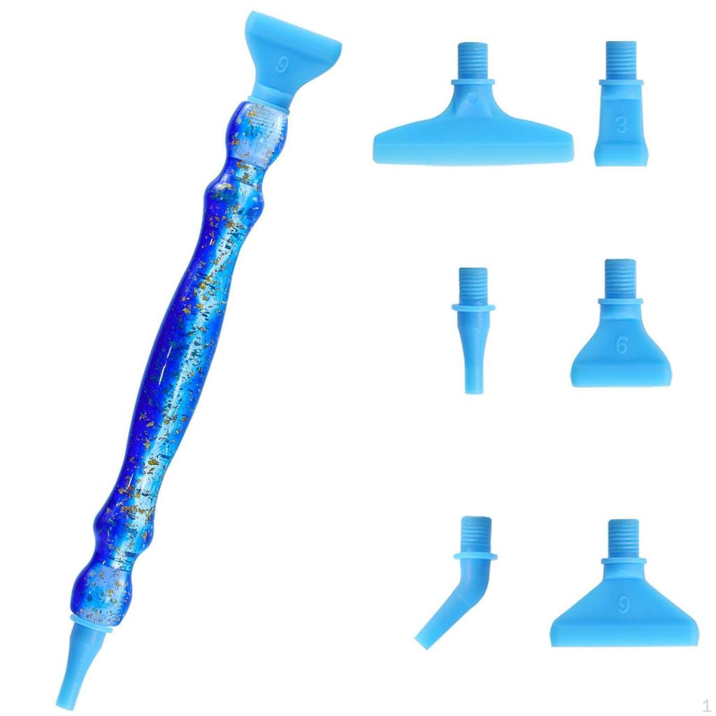 Dotting Pen with Interchangeable Heads MultiHead GlitterFilled Craft Implements for