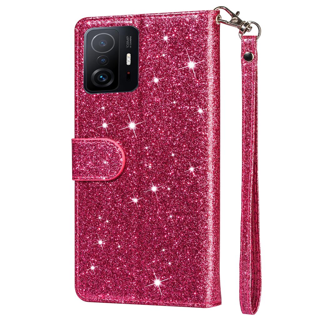 Zipper Glitter Leather Case for XiaoMi Mi 13 12T 11T 10T 11 Lite 5G Poco X5 X4 X3 GT F3 F4 M4 Pro M5S C55 C40 Flip Phone Wallet