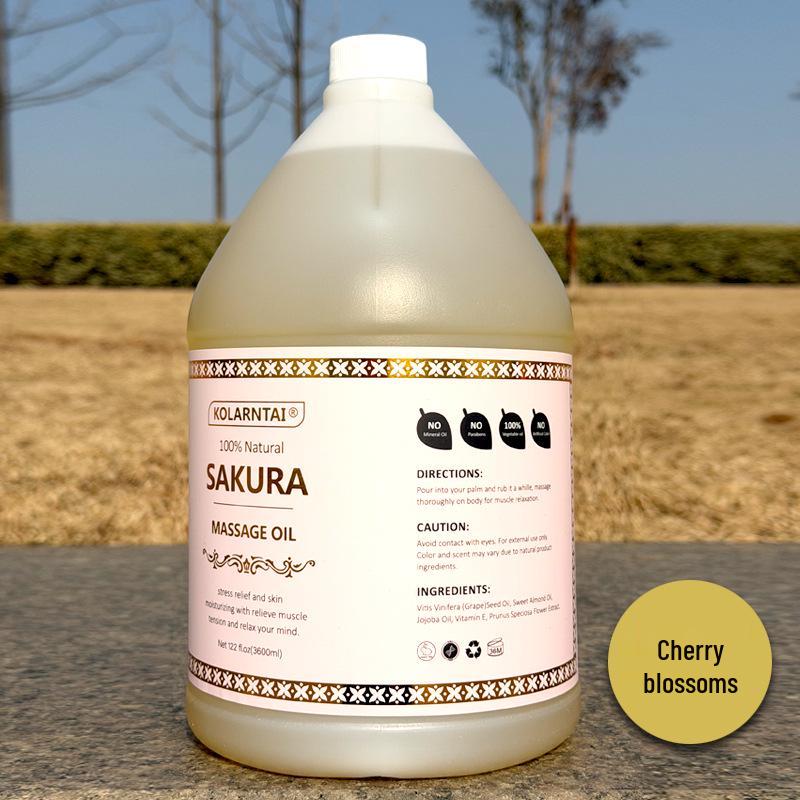 Thailand Imported Body Massage Essential Oils 3600ml - Lavender, Sweet Orange, Ocean, Jasmine, Rose, White Tea, Gua Sha Back Opening