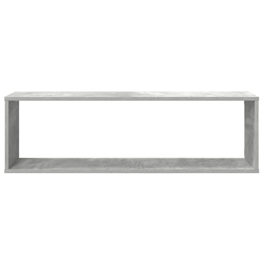 Cube Shelves 2 pcs Concrete Grey 100 x 15 x 30 cm Engineered Wood