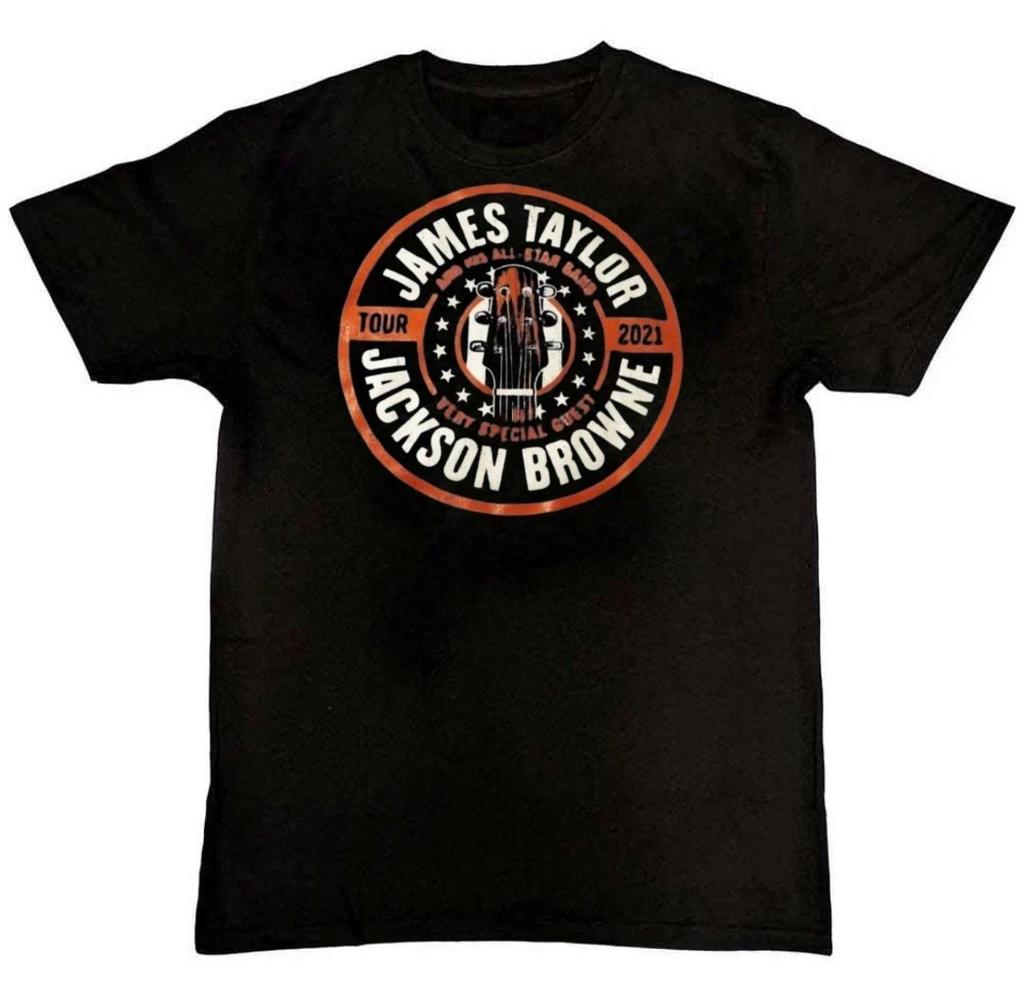 James Taylor Jackson Browne Concert Graphic Unisex 100% Cotton T-shirt Mens Tees Top