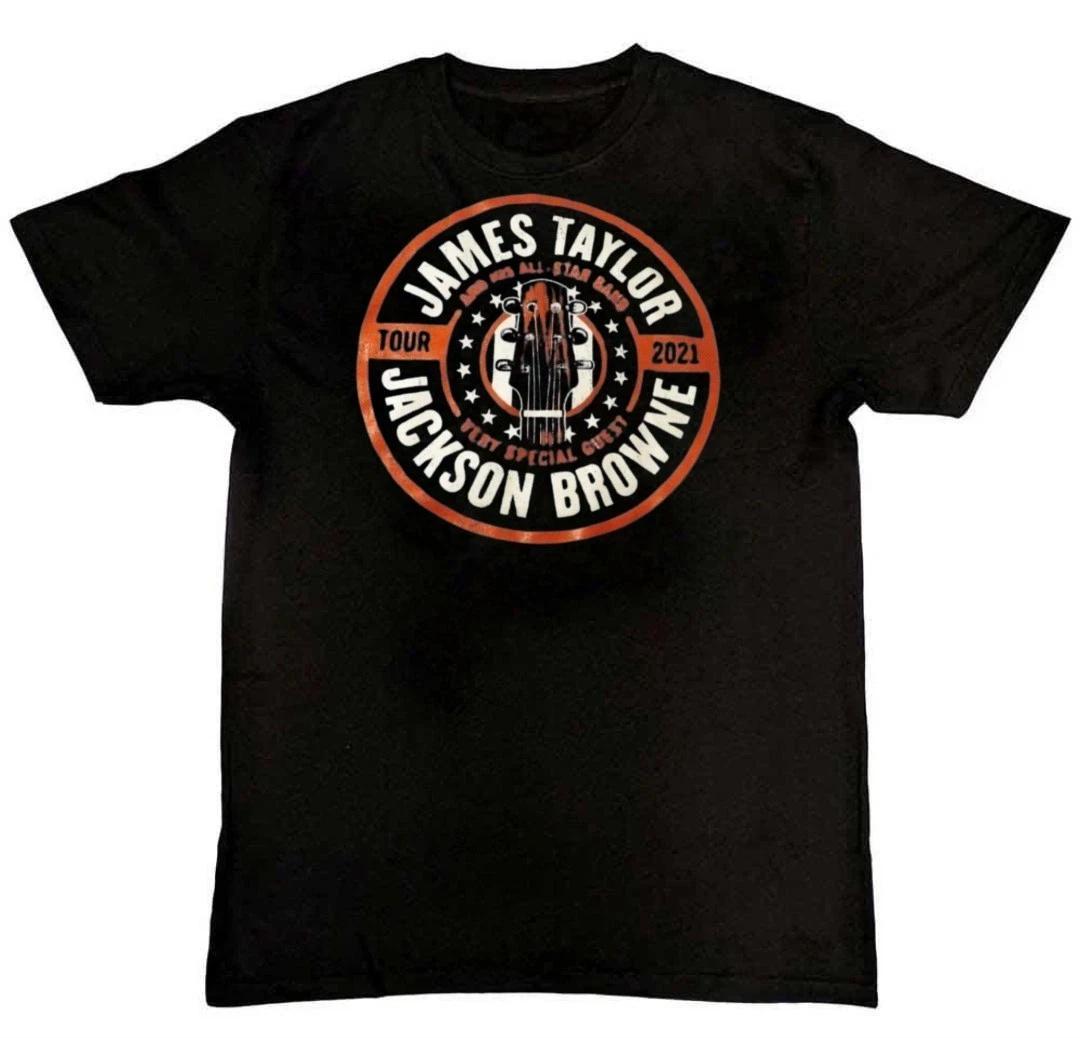 

James Taylor Jackson Browne Concert Graphic Unisex 100% Cotton T-shirt Mens Tees Top 2XL