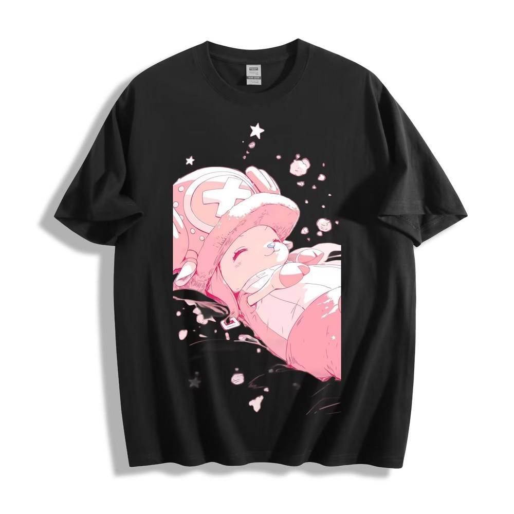 

One Piece Chopper Pink Dreamy T-Shirt - Cute Anime Reindeer Design Unisex Tee 3XL