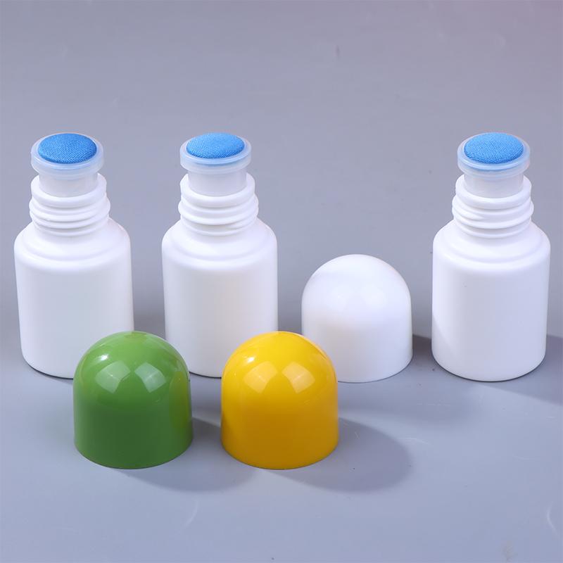 30Ml Empty Smudge Bottle Liquid Applicator Storage Bottle Sponge Head Soreness Medicine Liquid Bottle Daub Filling Liniment