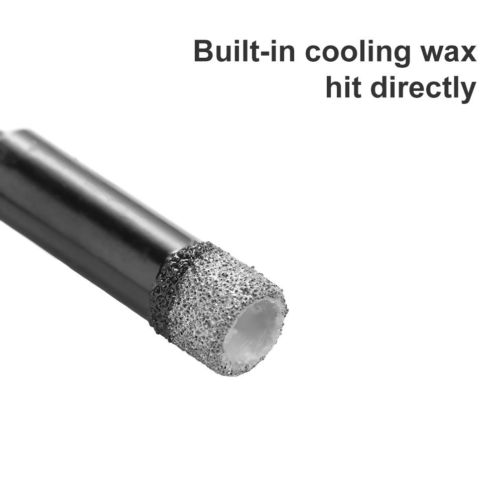 Brazed Hexagonal Shank Tile Drill Bit Dry Marble Drill Bit Diamond Coated Granite Diamond Drill Bit Glass
