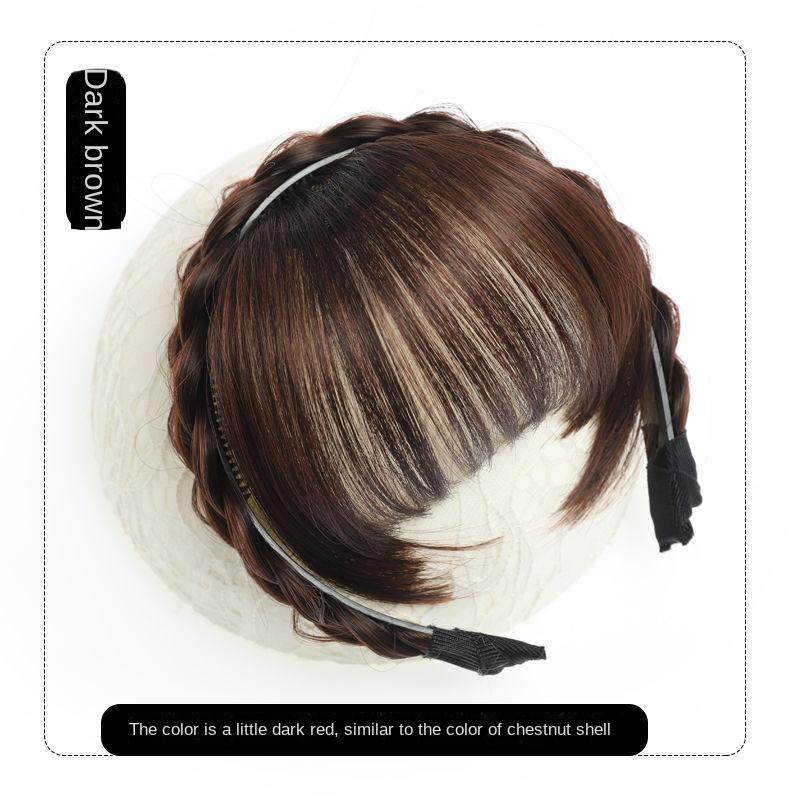 Wig Bangs Hairband Fake Hair Headband Fringe Hair Extension Women Girls Clips In Hair Extension Hair Accessories Hairpiece Clips