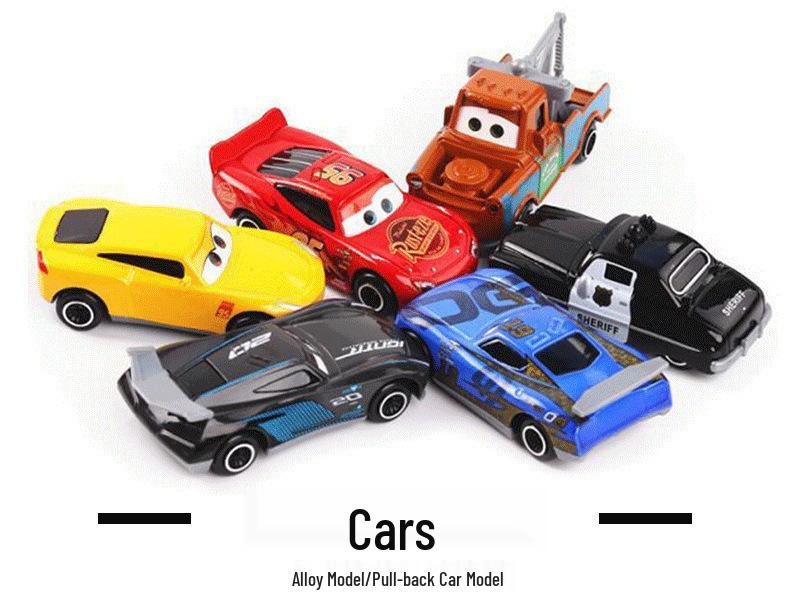 Mini Alloy Pull-back Cars Set with Lightning McQueen