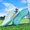 New Men Soccer Shoes Cleats Long Spikes Outdoor Training Football Boots Sport Boys Non Slip Adult Breathable Match Comfortable