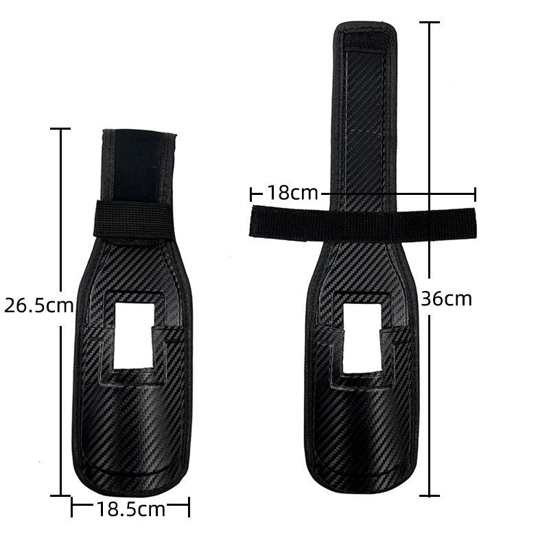 Portable Leather Crossbody Fishing Rod Holder Waist Bag