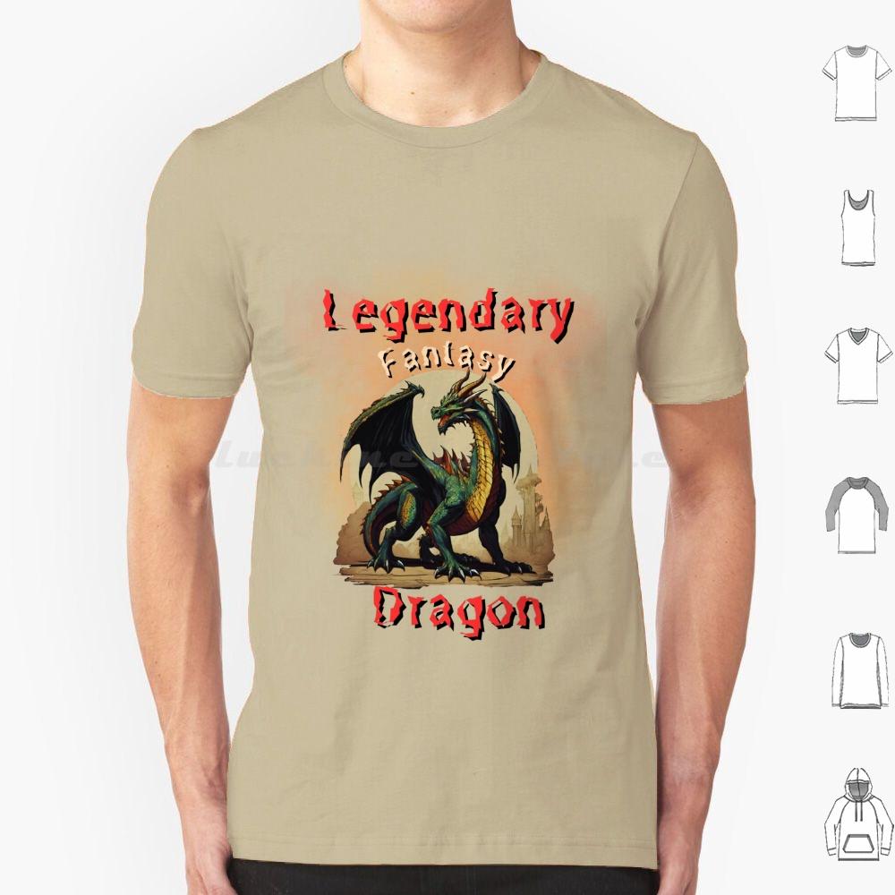 Funny Legendary Fantasy Dragon Cool Gift Mens Women T Shirt Cotton Men Women DIY Print Legendary Animals Mystic Dragon Mystic