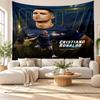Cristiano Ronaldo Wandteppich, Weicher Stoff Wandbehang, Dekorative Kulisse Für Schlafzimmer Heim Wandkunst
