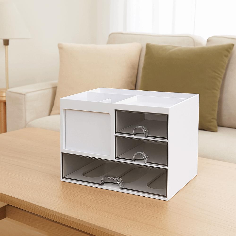 Reasonable Partition Drawer Storage Box Plastic Pen Holder Multipurpose Desk Organizer  School