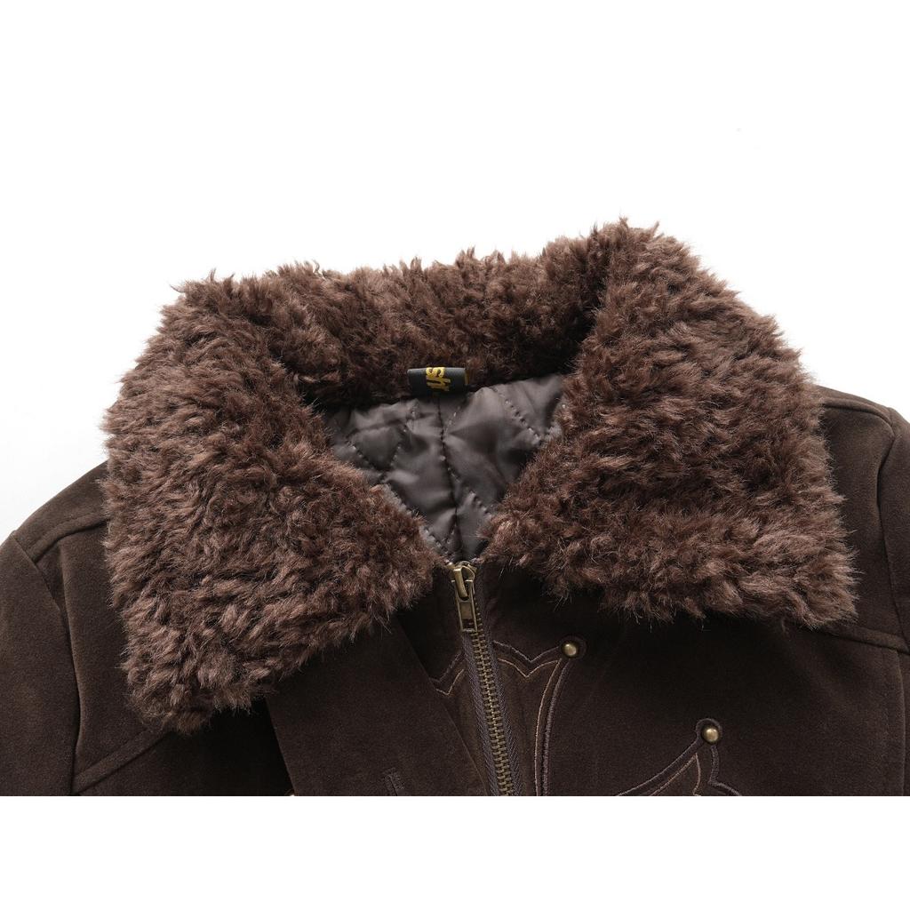 Vintage Jackets for Women 2025 Ropa Mujer Turndown Collar Outwear Y2k Tops Thicked Zipper Chic Korean Coat