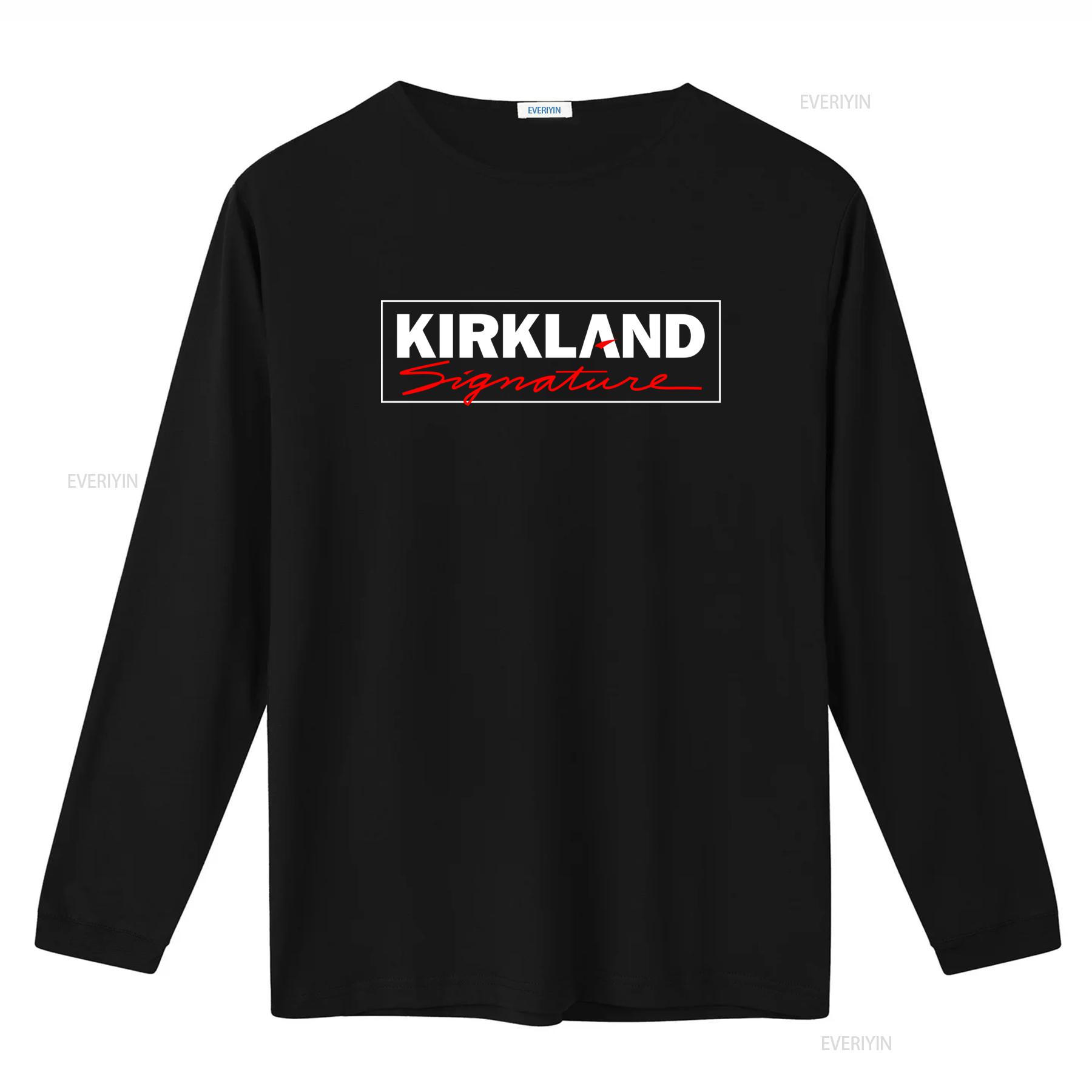 

Kirkland Signature Офіційний бренд Costco Логотип Футболка Чоловіча 2XL Жіноча 3XL Модна Повсякденна вінтажна Прана Стильна homme M