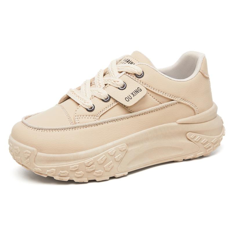 

Shoes women s shoes versatile new fashion trend platform shoes lace-up casual shoes inner height-increasing single shoes 42