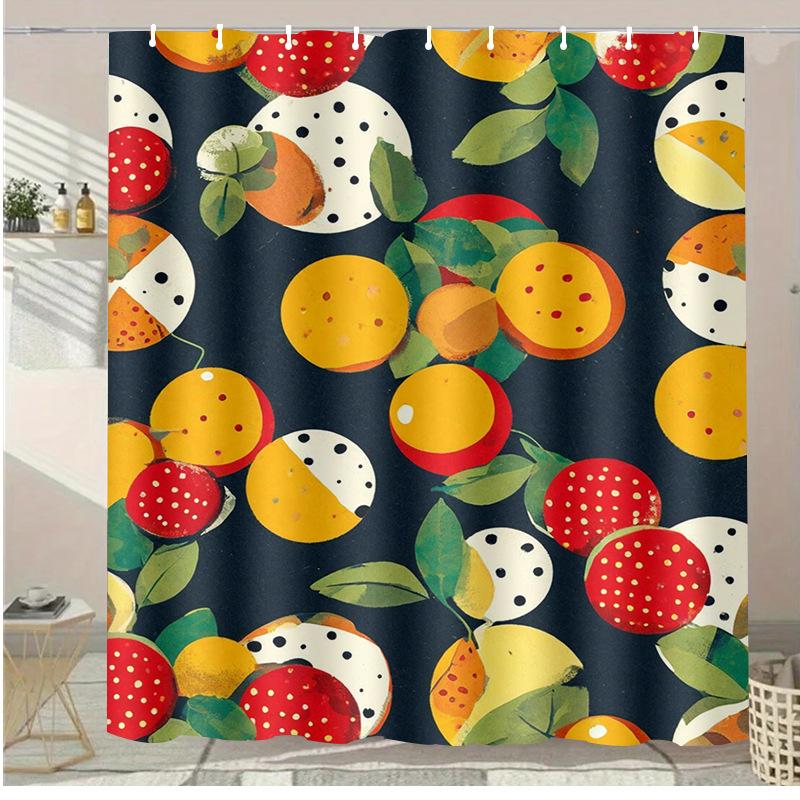 Alpaca flower washable Dirt-Resistant Shower Curtain Shower Head waterproof Polyester Bath Curtain For Home Decor Accessories