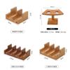 Handmade Wooden Sushi Plate With Divided Compartments For Japanese And French Cuisine Presentation