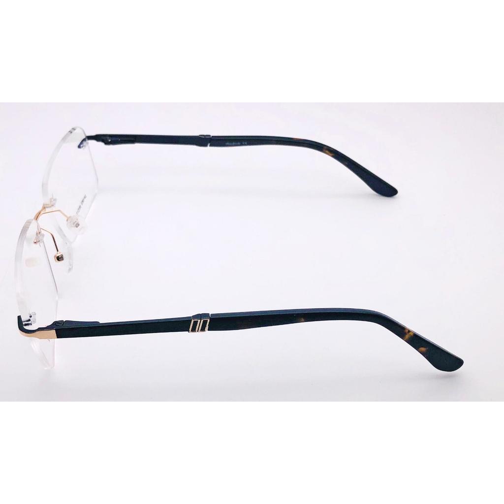 RSINC Unisex Rimless Metal Frame Fashion Tom Gold Black 55-17-142 IB-12 B0DK5LGZGS