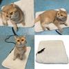 Tapis chauffant USB basse consommation pour animaux de compagnie avec protections résistantes aux morsures, housse en tissu, adapté à différentes tailles d'animaux