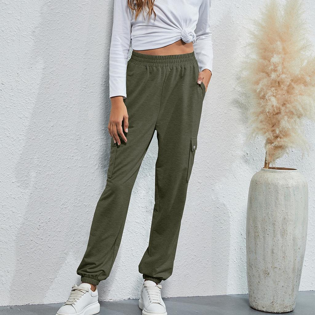 Fashion Women's Active Bind  Color Home Leisure Pants