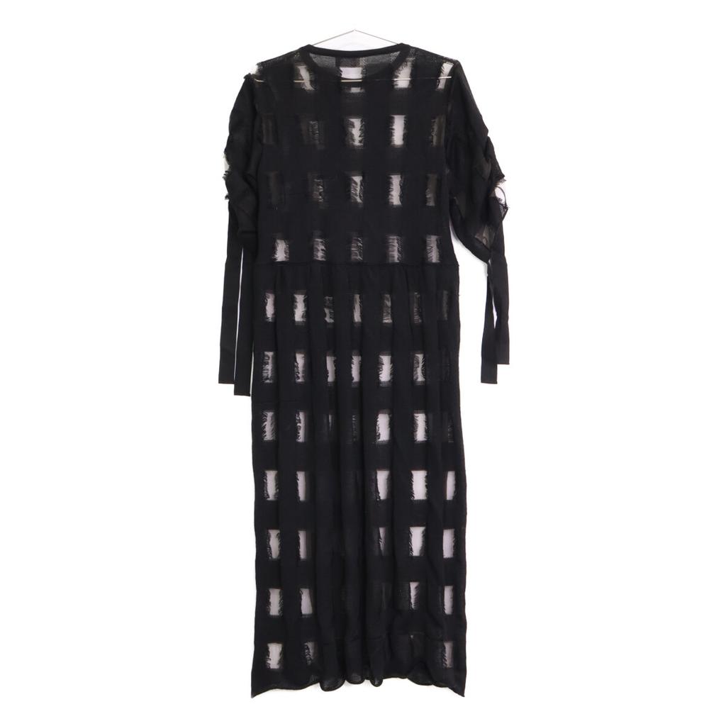 RED VALENTINO QR3KD06H3VM Black Lace Short Sleeve Dress dress S blackUsed