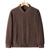 Men's Trendy Corduroy Baseball Jacket - Versatile Korean Style for Spring & Autumn, Plus Size, Thickened for Winter
