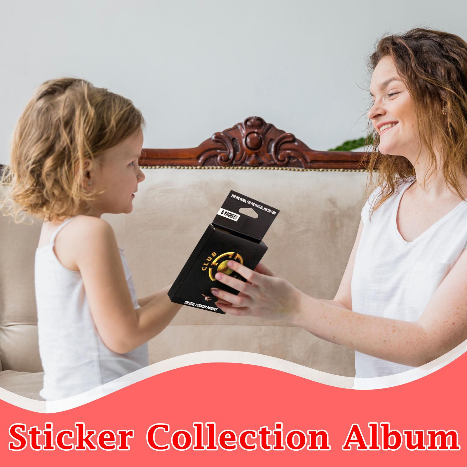 

Sticker Album Set with 8 Packets Each Containing 5 Stickers Official Licensed Product Suitable for Collecting and Displaying One Size чёрный