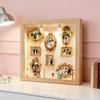 DIY Mini-Museum Silhouette Box mit Licht und Figuren Personalisierte Erinnerungs-Display Silhouette Box Rahmen Bausatz mit 8 Mini Gold