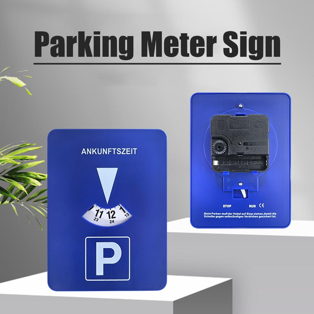 Car Parking Disc Timer Clock Arrival Time Display Blue ABS Plastic Parking Time Tools Auto Parts Accurate Parking Tracking Acces